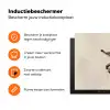Vanille - Bloemen - Beige Inductie beschermer vinyl 3mm klein -zzzzzzz-td-ups
