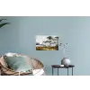 Italiaans landschap parasoldennen - Kunst - Hendrik Voogd - Schilderij - Zwart wit - Oude meesters Muursticker klein -plant