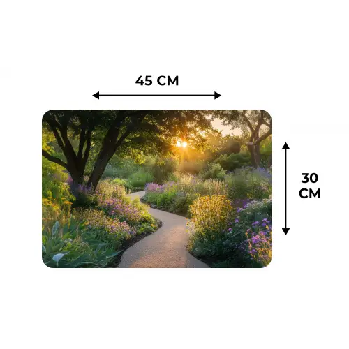 Pad - Bloemen - Park Placemat vinyl groot -specs
