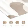 Abstracte bogen - Modern - Beige poster papier klein -closeup_NL