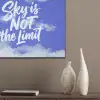 Sky is not the limit - Blauwe lucht - Wolken PET vilt klein -sfeer6_closeup