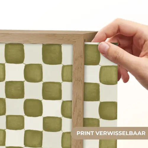 Schaak - Patroon - Groen Light Box met batterij (Wandlamp) middel 907 -USP_websiteprintNL