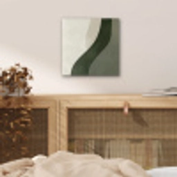 Japandi - Groen - Abstract - Modern aluminium wit klein -sfeer3
