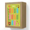 Tafels van vermenigvuldiging - Leren rekenen voor kinderen - Cijfers oefenen - Bosdieren - Groen Light Box met kabel (Wandlamp kind) klein -3d