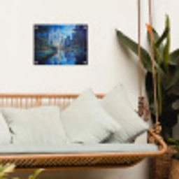 Stad Kuala Lumpur - Skyline - Wolkenkrabbers - Water tuinposter los doek klein -sfeer7