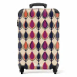 Vintage - Retro - Kleurrijk NBS - Handbagage koffer - Volwassenen Unisex middel -productfoto_recht
