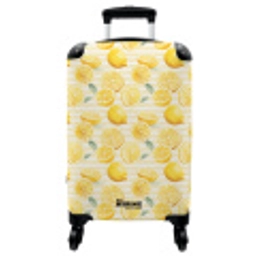 Citroen met strepen patroon geel NBS - Handbagage koffer - Vrouwen middel -3d