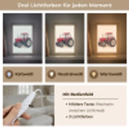 Trekker - Minimalistisch - Illustratie - Rood Light Box met kabel (Wandlamp kind) klein -USP_lichtkleurDE