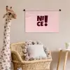 Nice - Uitroepteken - Roze Wandkleed katoen klein -wsfeer5_kind