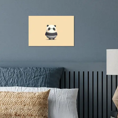 Panda - Beige - Minimalistisch poster papier klein -sfeer2