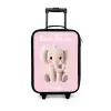 Olifant - Grijs - Baby - Slurf Kinderkoffer - Zwart klein -3d