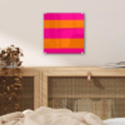 Strepen - Horizontaal - Roze plexiglas 5mm klein 11 -sfeer4