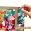 Schilderij - Olieverf - Bloemen - Regenboog Light Box met batterij (Wandlamp) middel -USP_websiteprintNL