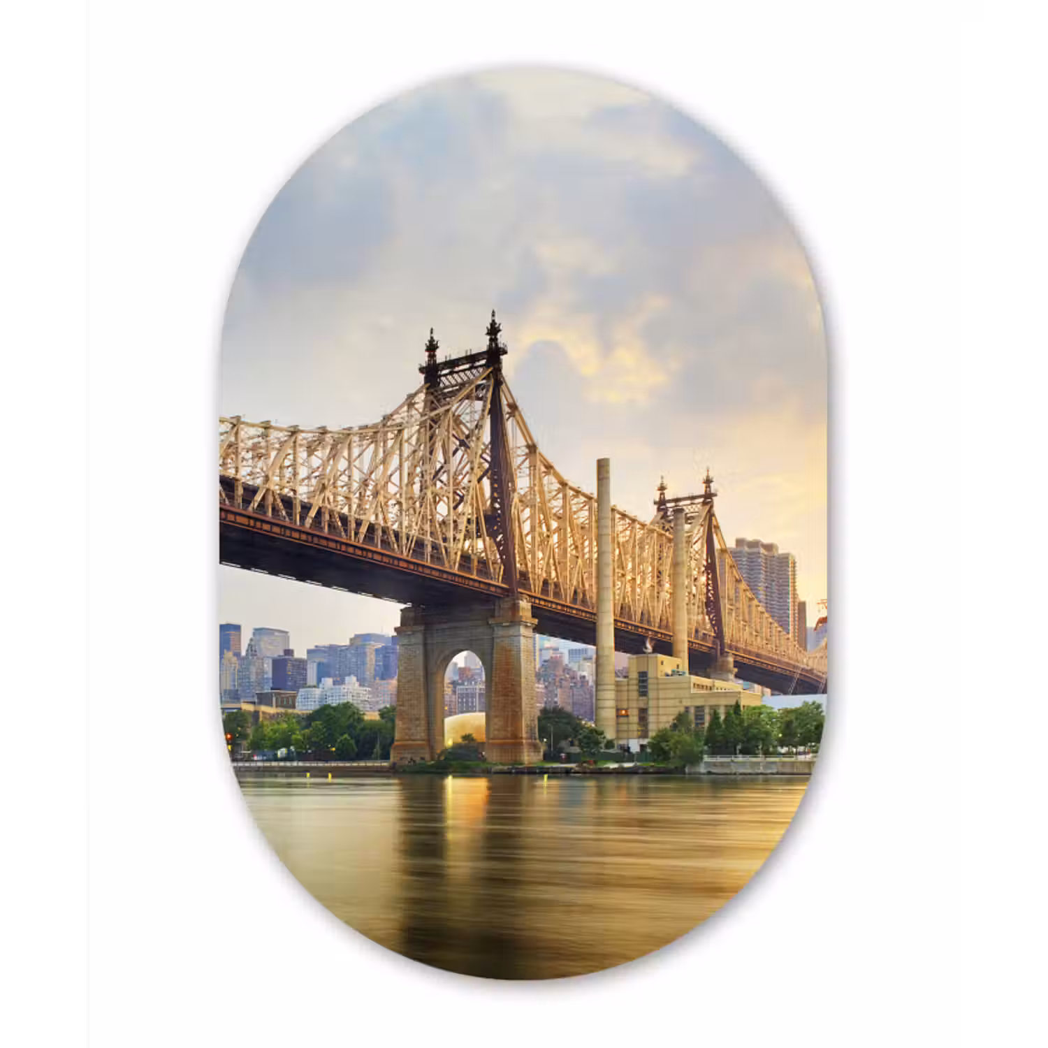 Muurovaal - New York - Queens - Manhattan