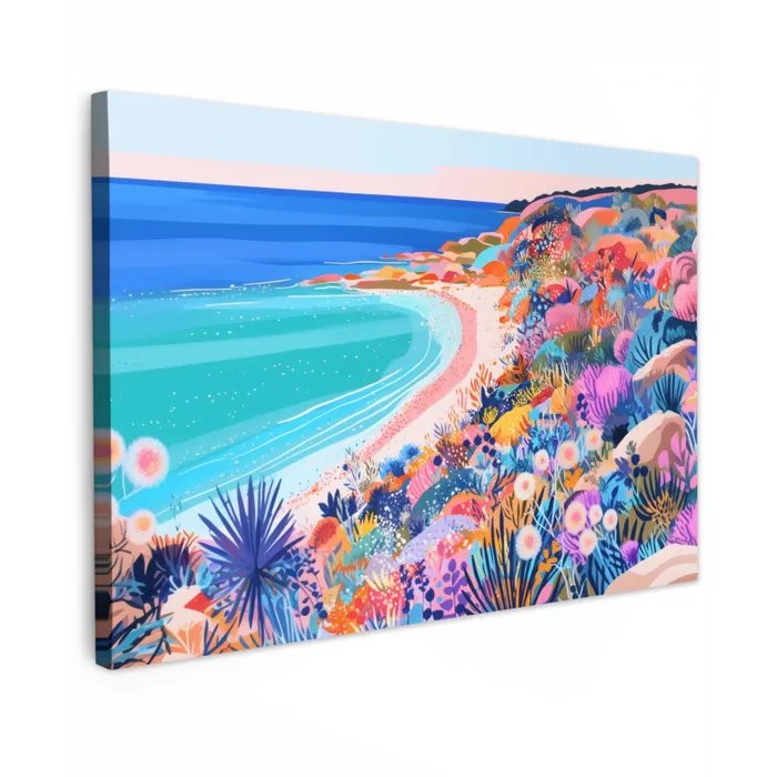 Bloemenweide - Zee - Zomers canvas 2cm klein -z3d