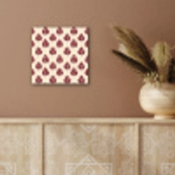 Botanisch - Patroon - Bordeaux aluminium wit klein 46 -sfeer4