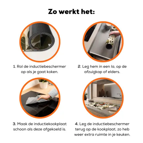 Illustratie - Vrouw - Madeliefjes - Wit Inductie beschermer vinyl 3mm klein -zzzzzzz-td-werking