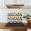 Donuts - Chocolade - Wit - Beige keuken achterwand spatscherm klein -sfeer2