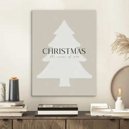 Kerstboom - Japandi - Christmas - Beige PET vilt klein -sfeer1