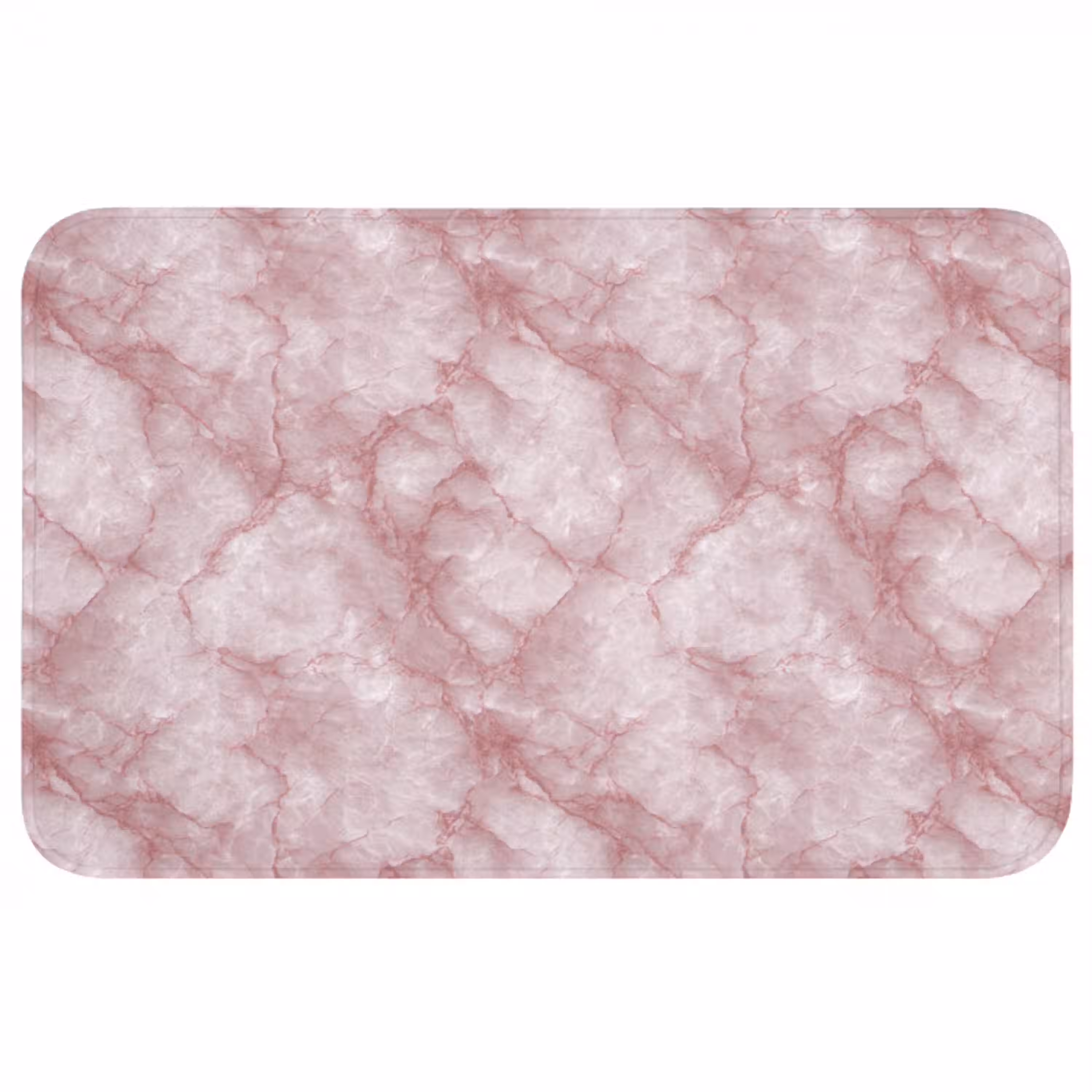 Roze - Kwartsmarmer - Aders Badmat middel 997 -3d