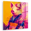 Varken - Bloemkroon - Kimono - Abstract plexiglas 5mm klein -zzzproduct_nieuw