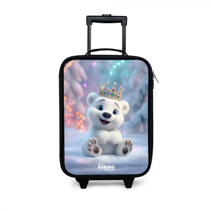 IJsbeer - Kroon - Winter Kinderkoffer - Zwart klein -3d