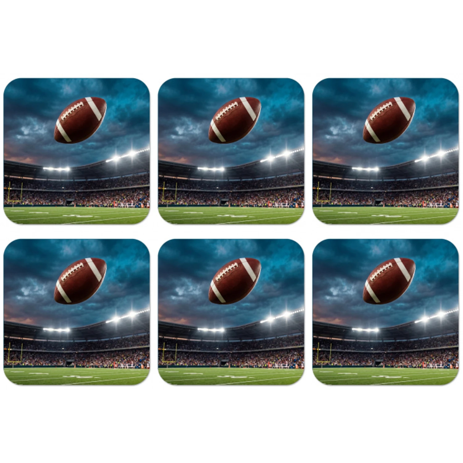 Football - Bal - Stadion - Sport onderzetter kurk middel -zkaufland3dotto