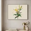 Lelie - Elegant - Botanisch - Beige Textielframe zwart klein -sfeer2