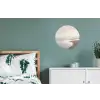 Kustlijn - Strand - Oceaan Wandcirkel aluminium klein -slaapkamer