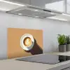 Cappuccino - Kop - Schotel - Minimalitisch keuken achterwand spatscherm klein -3d_schuin