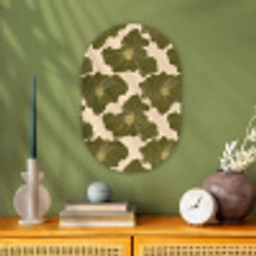 Modern - Abstract - Groen Wandcirkel Ovaal Forex klein 630 -sfeer2