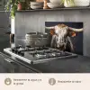 Stier - Kleurrijk - Hoorns keuken achterwand spatscherm klein -usp_ES