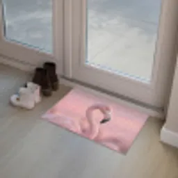 Flamingo - Portret - Roze Deurmat klein -sfeer3