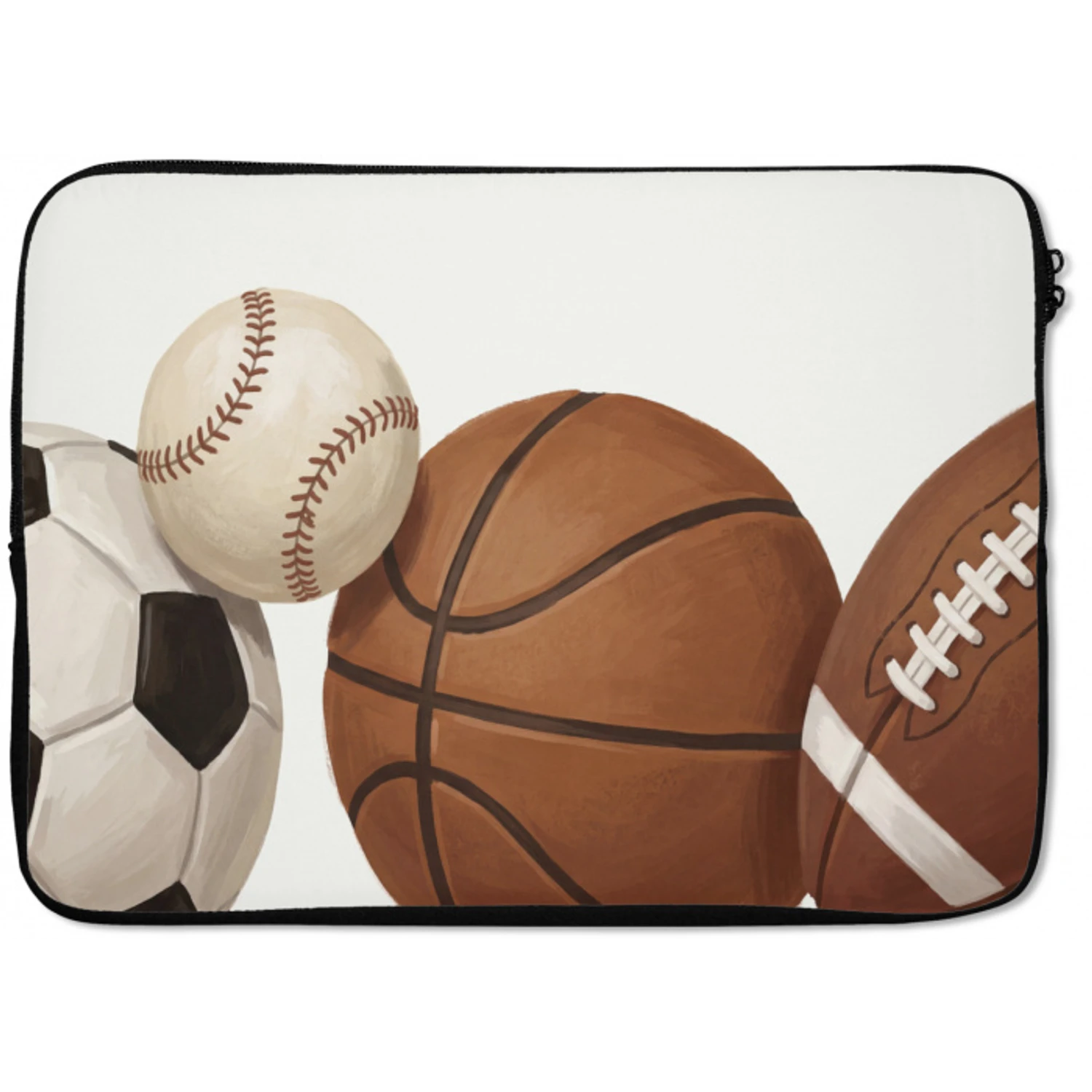 Sport - Ballen - Illustratie laptophoes neopreen klein -zkaufland3dotto