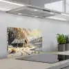 Winter - Sneeuw - Huis - Natuur keuken achterwand spatscherm klein -3d_schuin