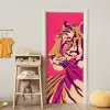 Tijger - Modern - Neon deurposter klein -sfeer4