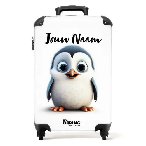 Pippin pinguïn NBS - Handbagage koffer - Kinderen Unisex middel -productfoto_recht
