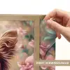 Hond - Bloemen - Roze Light Box met batterij (Wandlamp kind) middel -USP_websiteprintNL