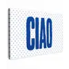 Ciao - Blauw - Stippen canvas 2cm klein -z3d