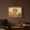Vrouwelijk - Bloemen - Sieraden Light Box met batterij (Wandlamp) middel -sfeer4