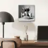 Chihuahua - Hond - Zonnebril - Humoristisch - Zwart - Wit - Spaghetti aluminium wit klein -sfeer5