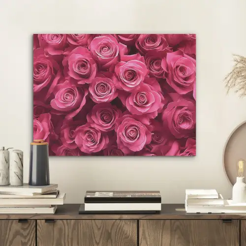 Rozen - Pink - Bloem PET vilt klein -sfeer1