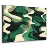 Abstract - Camouflage - Groen Textielframe zwart klein -3d