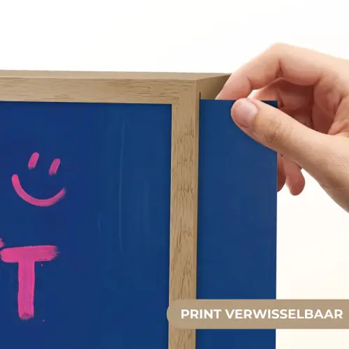 Brutaal - Grappig - Blauw Light Box met batterij (Wandlamp) middel -USP_websiteprintNL