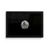 Cupcake - Luxueus - Zilver fotolijst zwart zonder passe partout klein -3d
