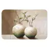 Bloemen - Vaas - Wit - Botanisch - Beige WCmat klein -3d