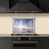 Raam met Zicht op Zonsondergang keuken achterwand spatscherm klein -sfeer1