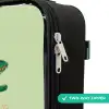 Dino - Natuur - Groen Kinderkoffer - Zwart klein -rits_UK