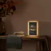 Lippen - Goud - Abstract - Zwart - Aesthetic Light Box met kabel (Tafellamp) klein -sfeer4