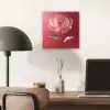 Sierlijk - Bloem - Roze - Glazen aluminium wit klein -sfeer5